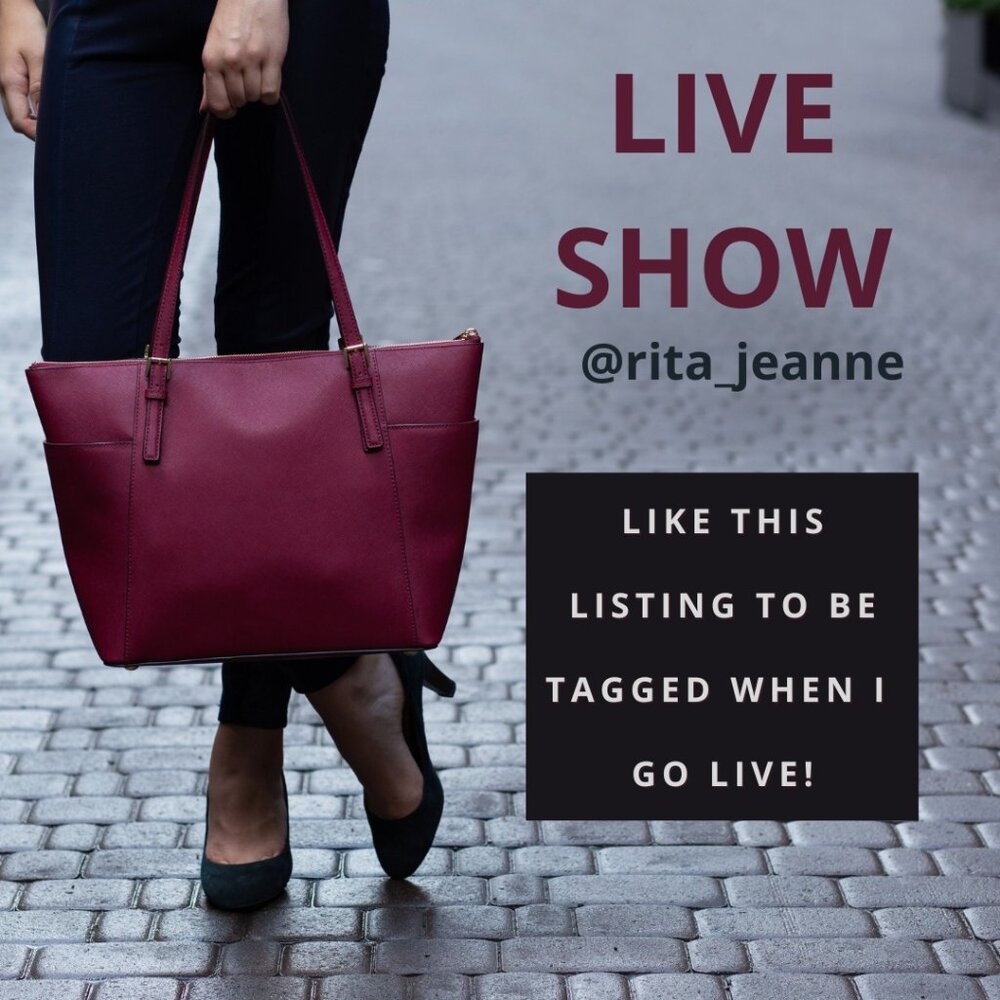 Tag me please! Like this listing to be tagged when I go Live!